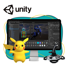 Мир игр на Unity 2D на популярном движке + AI-помощники - КИБЕРшкола программирования для детей, компьютерные курсы для школьников, начинающих и подростков - KIBERone г. Косулино