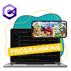 Программирование на C#. Удивительный мир 2D-игр - КИБЕРшкола программирования для детей, компьютерные курсы для школьников, начинающих и подростков - KIBERone г. Косулино