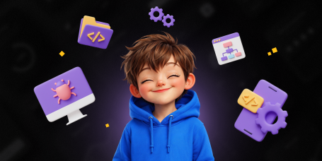 Идеальный сайт с нуля: код, дизайн и AI-помощник - КИБЕРшкола программирования для детей, компьютерные курсы для школьников, начинающих и подростков - KIBERone г. Косулино